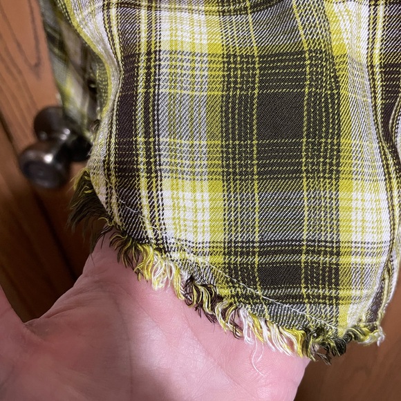 Cato Green and Cream Plaid Shirt - Picture 3 of 7